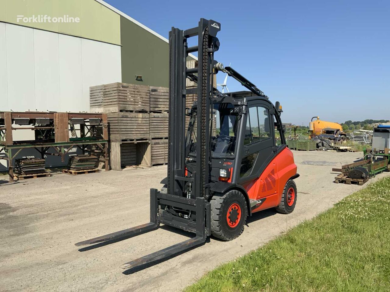 Linde H50D-02/600 diesel forklift